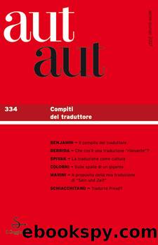 Aut aut 334 - Compiti del traduttore by AA.VV