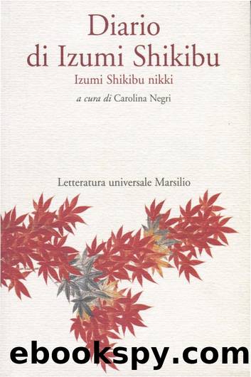 Diario di Izumi Shikibu by Izumi Shikibu