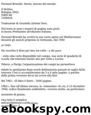 Fernand Braudel by Storia misura del mondo