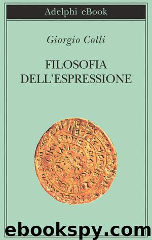 Filosofia dell'espressione by Giorgio Colli