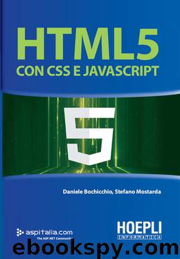 HTML 5 con CSS e Javascript by Daniele Bochicchio & Stefano Mostarda