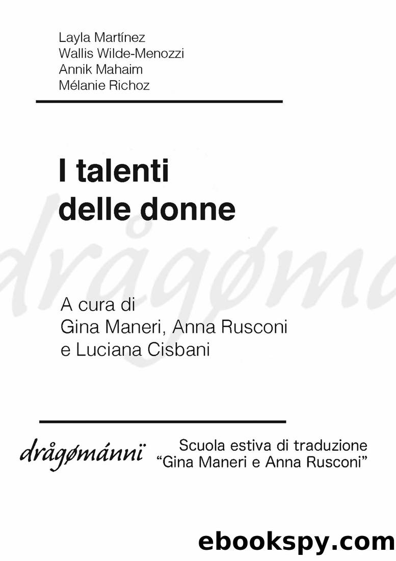 I talenti delle donne by AA.VV