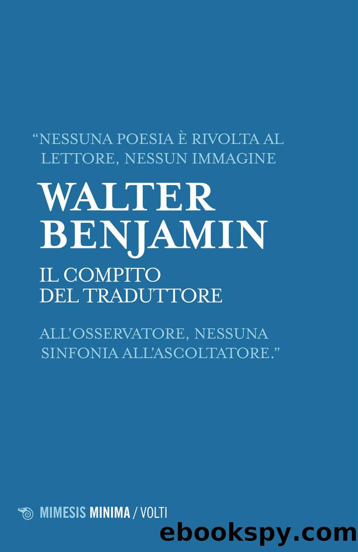 Il compito del traduttore by Walter Benjamin