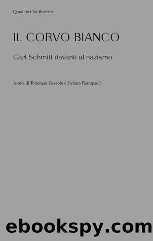 Il corvo bianco. Carl Schmitt davanti al nazismo by Tommaso Gazzolo & Stefano Pietropaoli