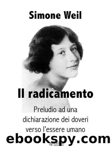 Il radicamento by Simone Weil