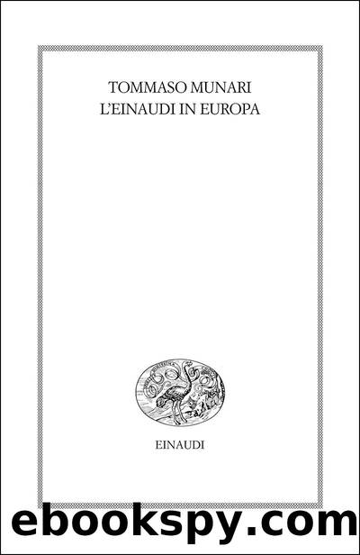 L'Einaudi in Europa (1943-1957) by Tommaso Munari