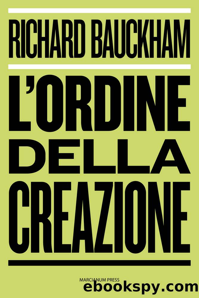 L'ordine della creazione by Richard Bauckham