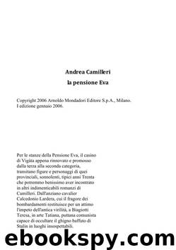 La pensione Eva by Andrea Camilleri