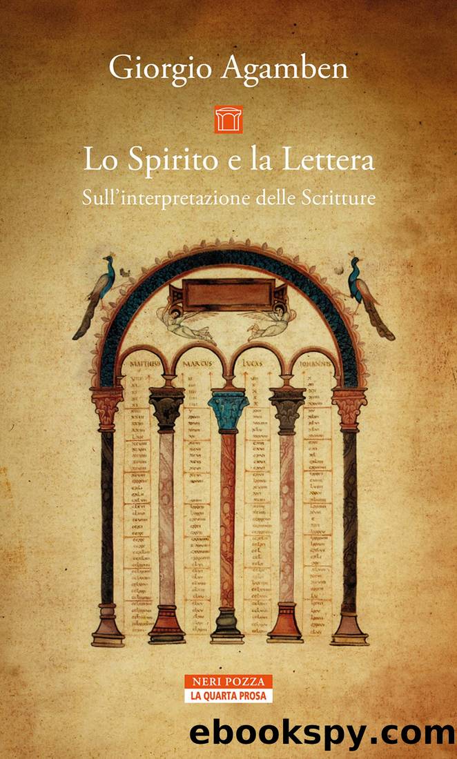 Lo spirito e la lettera by Giorgio Agamben