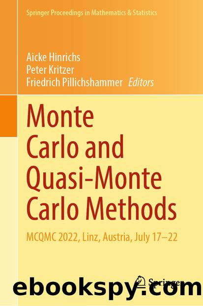 Monte Carlo and Quasi-Monte Carlo Methods by Unknown