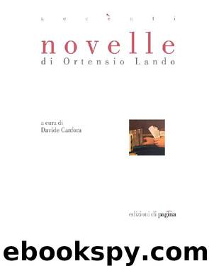 NOVELLE di Ortensio Lando by Davide Canfora