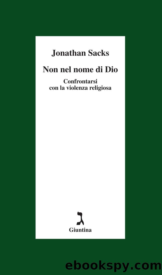 Non nel nome di Dio by Jonathan Sacks