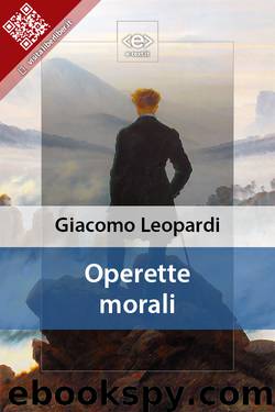 Operette morali by Giacomo Leopardi
