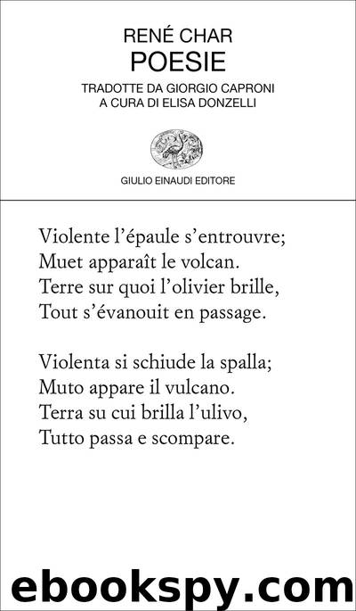 Poesie (Einaudi) by René Char