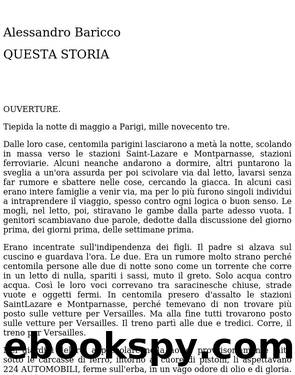 QUESTA STORIA by Aessandro Baricco