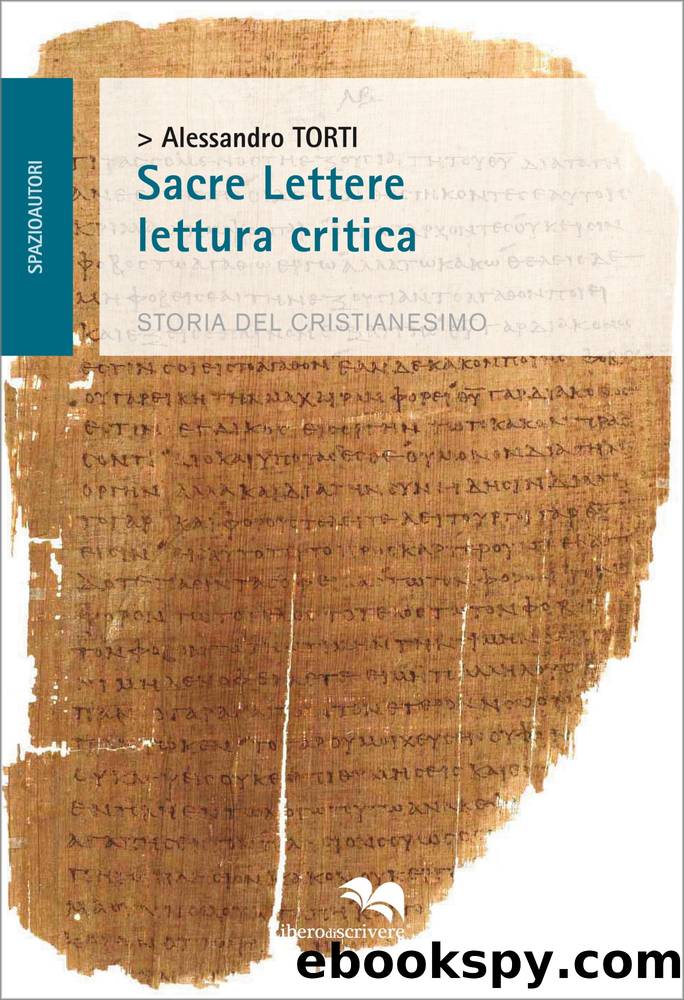 Sacre Lettere lettura critica by Alessandro Torti