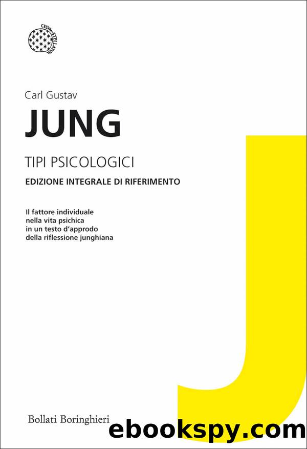 Tipi psicologici by Carl Gustav Jung