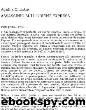 ASSASSINIO SULL'ORIENT EXPRESS by Agatha Christie