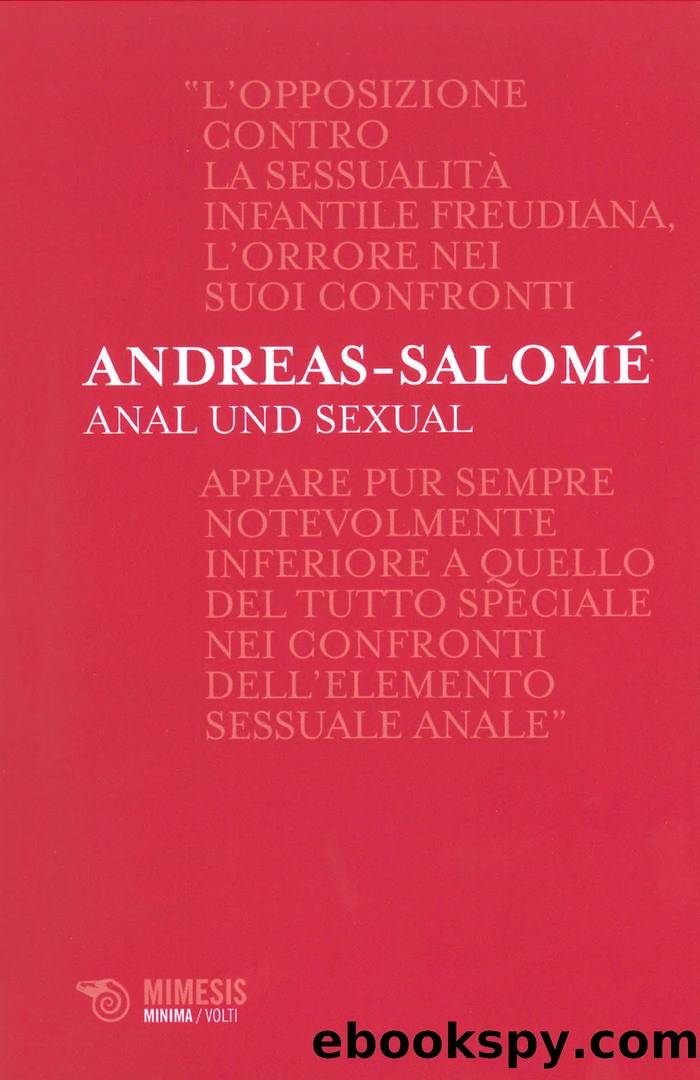 Anal und Sexual (Mimesis) by Lou Andreas-Salomé