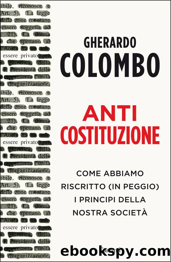 Anticostituzione by Gherardo Colombo