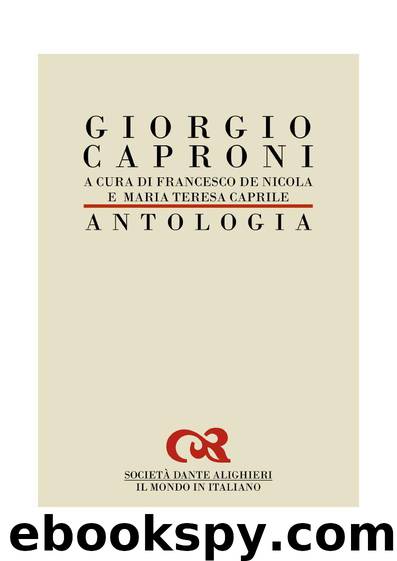 Antologia by Giorgio Caproni