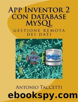 App Inventor 2 con database MySQL (Italian Edition) by Antonio Taccetti