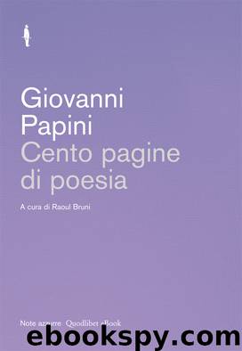 Cento pagine di poesia by Giovanni Papini