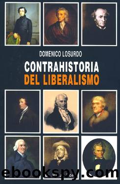 Contrahistoria del Liberalismo by Domenico Losurdo