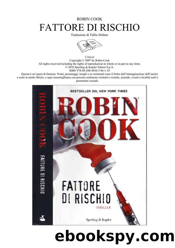 Cook Robin - 2010 - Fattore di Rischio by Cook Robin