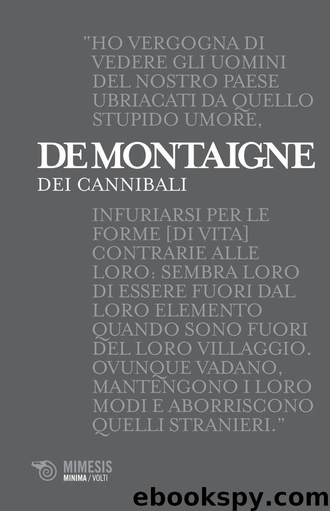 Dei cannibali (Mimesis) by Michel de Montaigne