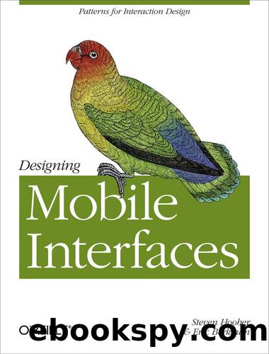 Designing Mobile Interfaces by Steven Hoober & Eric Berkman