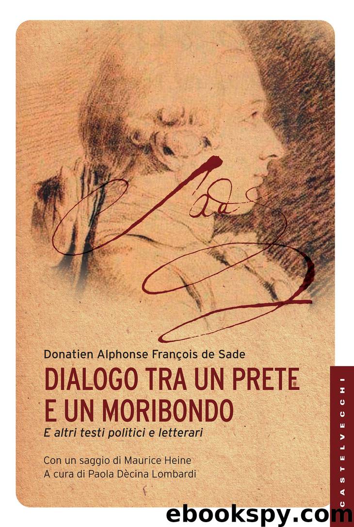 Dialogo tra un prete e un moribondo by Donatien Alphonse François de Sade