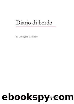 Diario di Bordo by Cristoforo Colombo