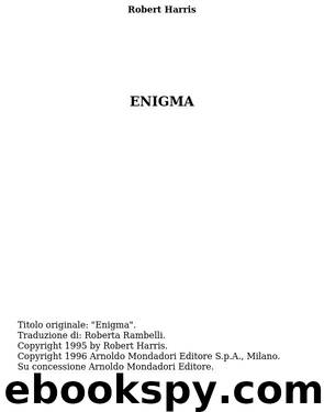 Enigma by Harris Robert