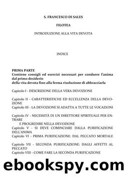 Filotea. Introduzione alla vita devota by San Francesco di Sales