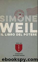 Il libro del potere by Simone Weil