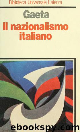 Il nazionalismo italiano by Franco Gaeta