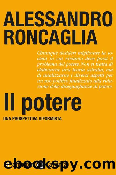 Il potere by Alessandro Roncaglia