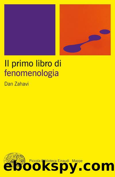 Il primo libro di fenomenologia by Dan Zahavi