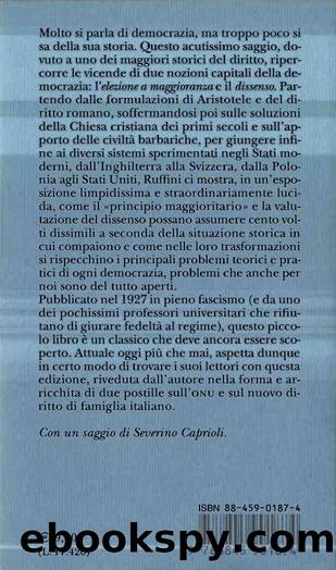 Il principio maggioritario. Profilo storico by Edoardo Ruffini