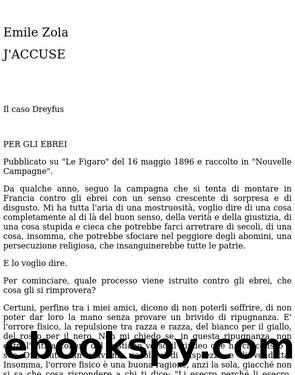 J'ACCUSE by Emile Zola