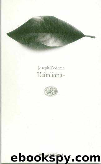 L'«italiana» by Joseph Zoderer