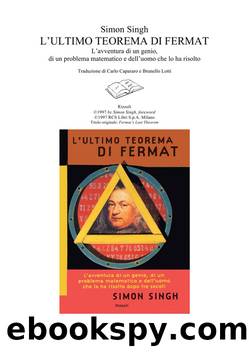 L'Ultimo Teorema di Fermat by Simon Singh