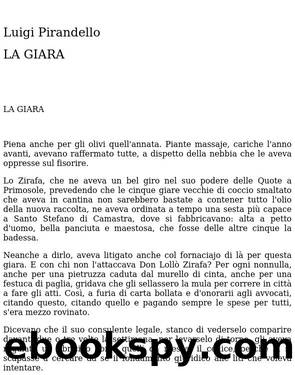 LA GIARA by Luigi Pirandello
