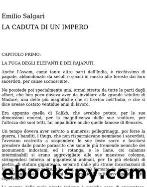 La Caduta di un Impero by Emilio Salgari