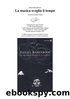 La Musica sveglia il tempo by Daniel Barenboim