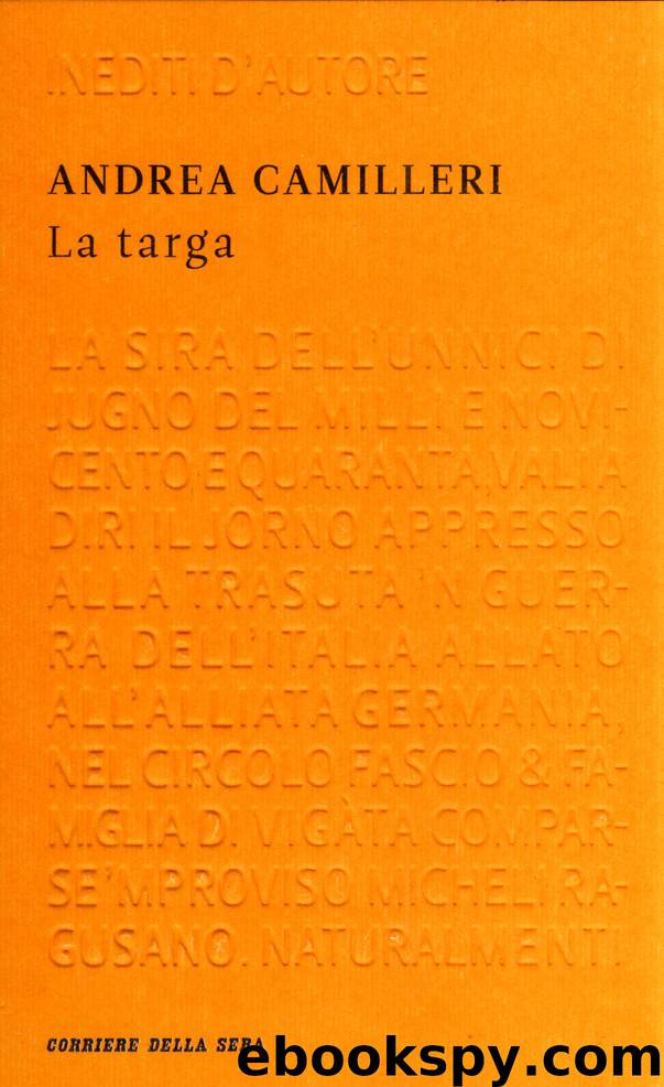 La Targa by Andrea Camilleri