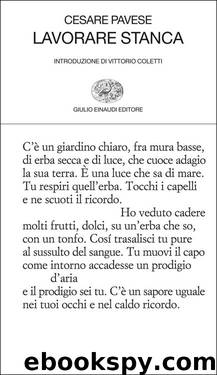 Lavorare stanca (Collezione di poesia) (Italian Edition) by Pavese Cesare