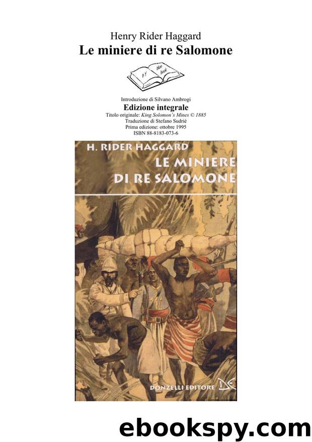 Le Miniere di Re Salomone by Henry Rider Haggard