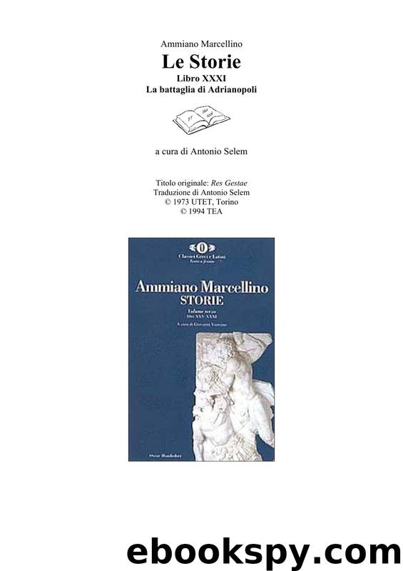 Le Storie (Libro XXXI Adrianopoli) by Bluebook